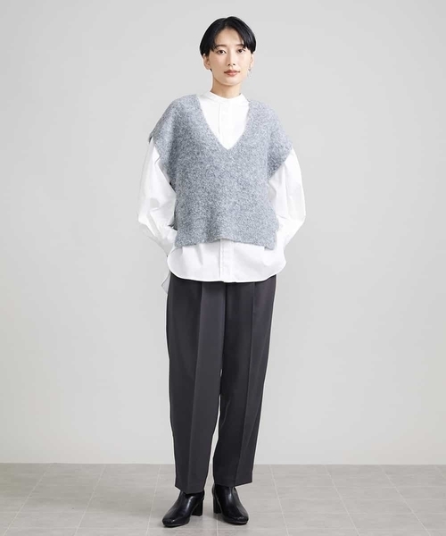 MICHEL KLEIN（ミッシェルクラン） パンツ ハイウエストバレルパンツ