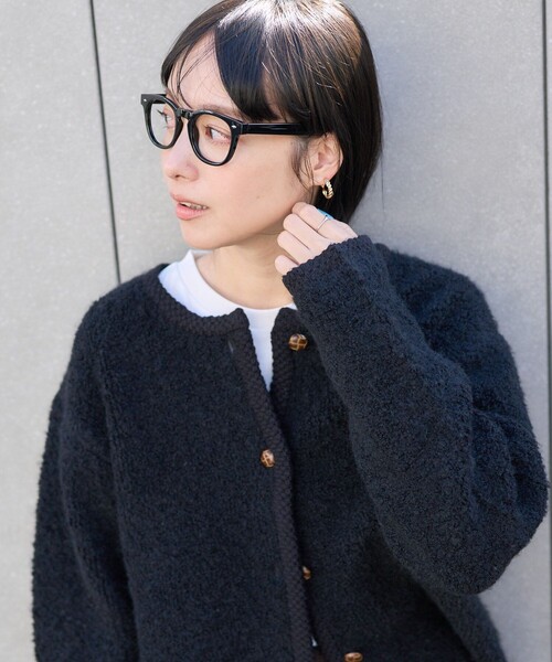 FREAK'S STORE カーディガン ニット ドッキングカーディガン