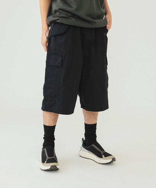 BEAMS カーゴパンツ:Lサイズ B：MING by BEAMS カーゴパンツ ポリエステル リップストップ 6