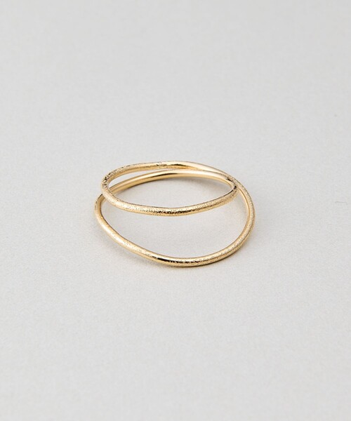 ete bijoux（エテ ビジュー） 指輪 リング K18YG ドロー レイヤード