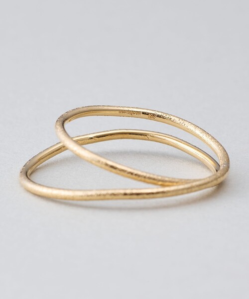 ete bijoux（エテ ビジュー） 指輪 リング K18YG ドロー レイヤード