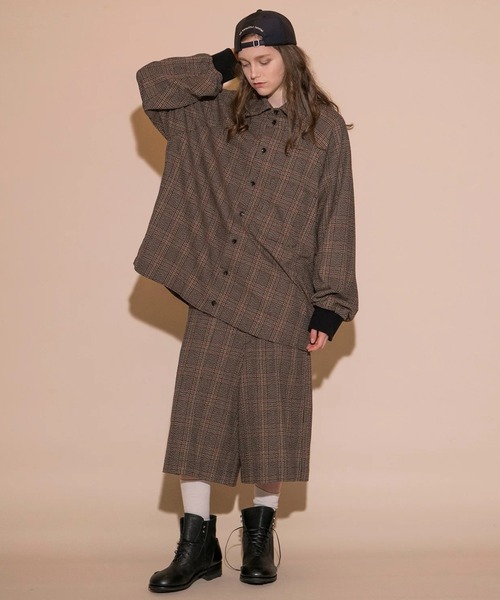 パンツ tweedshortpants CULLNI パンツ Butcher Tweed Relax Short Pant メンズ