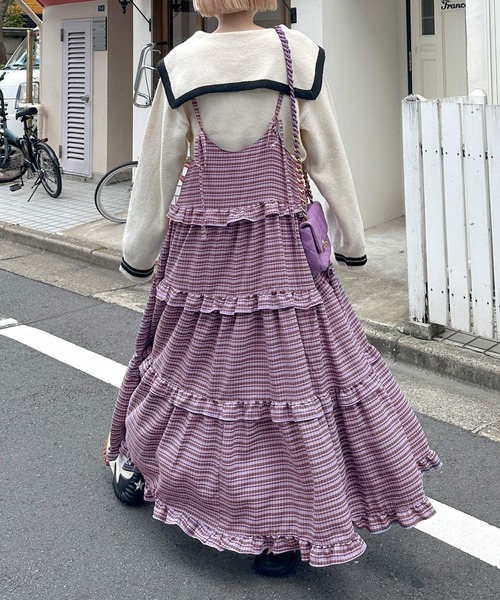 Alley by w closet」 キャミソールワンピース FREE パープル系その他  