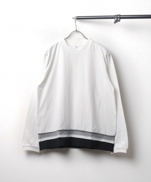 B.I.D. tシャツ 「ミドルウェイト 裾リブクルーネックロングスリーブ