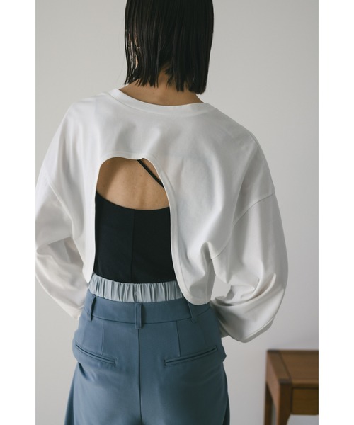トリプルレイヤーORE ポーイズショートTシャツ STYLEMIXER tシャツ 2WAYオープンショートT レディース