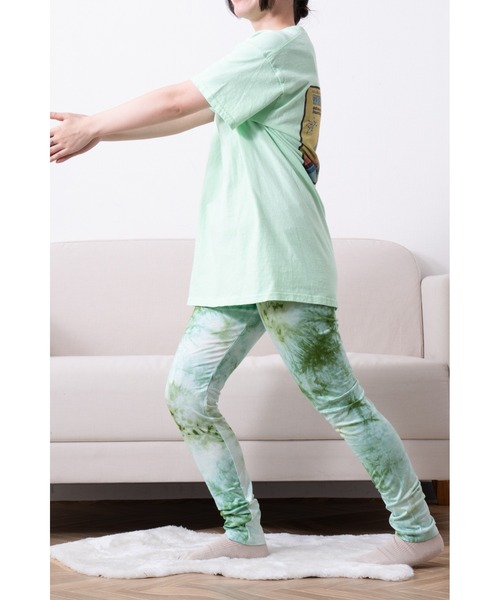 Healthknit（ヘルスニット） レギンス 「 」 接触冷感 タイダイ模様 総