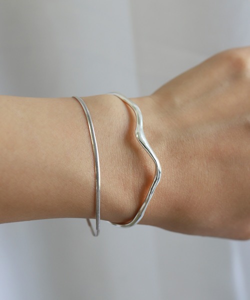 TEN. ブレスレット SILVER925 リップルバングル レディース