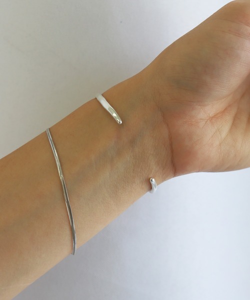 ブレスレット silver925 TEN. ブレスレット SILVER925 リップルバングル レディース