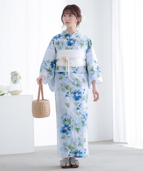 Clarus（クラルス） 浴衣 レディース 浴衣3点セット（浴衣＋しわ兵児帯
