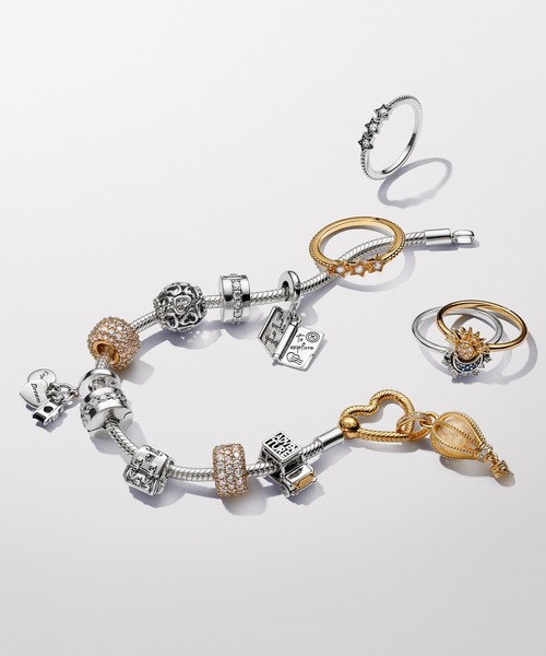 PANDORA（パンドラ） チャーム スパークリング クリア ホットエア