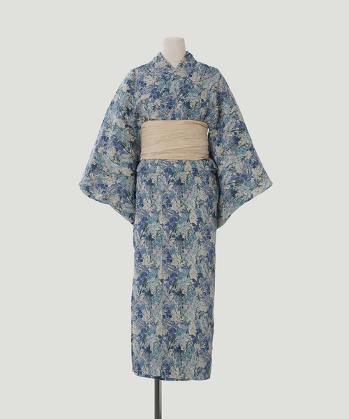 絞り　浴衣　綿　保管品 楽天市場】浴衣 絞り（素材（生地・毛糸）麻・リネン）（和服