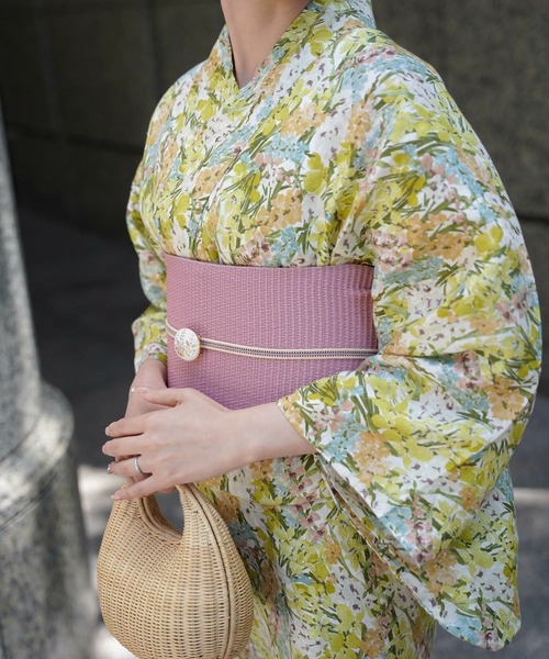 HUIT bouquet 浴衣 兵児帯 セット Made with Liberty Fabric