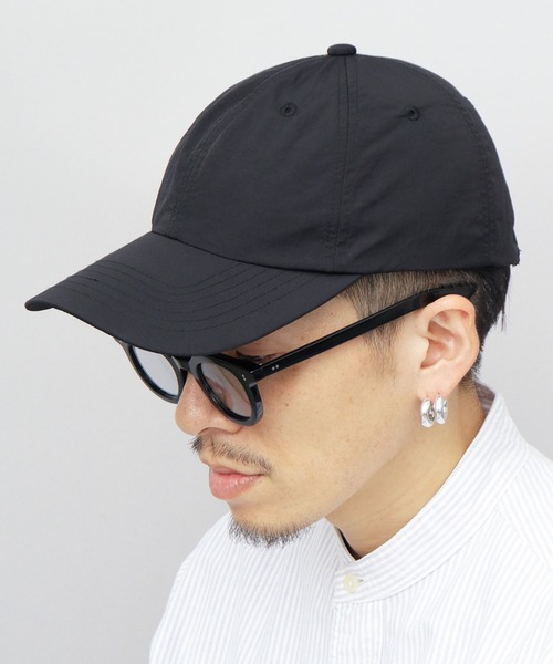 ReqHatter キャップ 帽子 ナイロン ロングビル つば長 メンズ