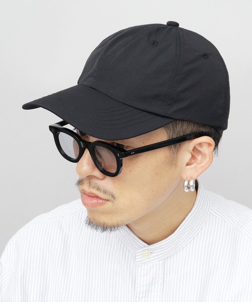 ReqHatter キャップ 帽子 ナイロン ロングビル つば長 メンズ