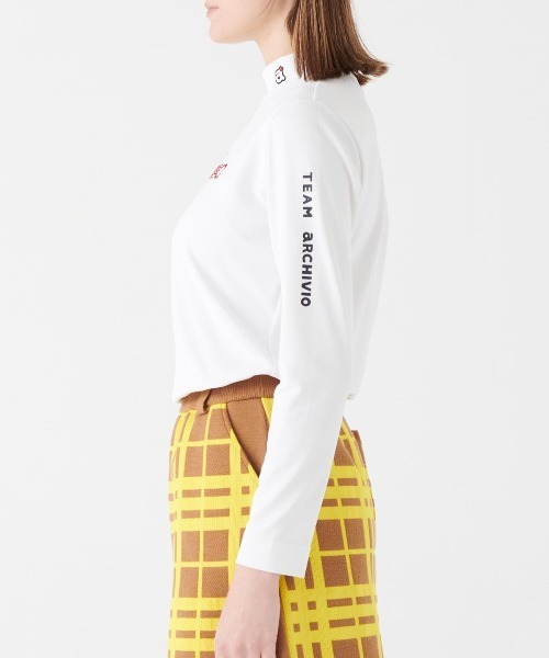 archivio tシャツ 「LADIES」UV速乾ストーンロゴハイネックプル
