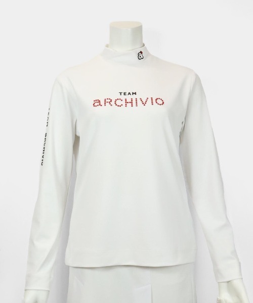 archivio tシャツ 「LADIES」UV速乾ストーンロゴハイネックプル