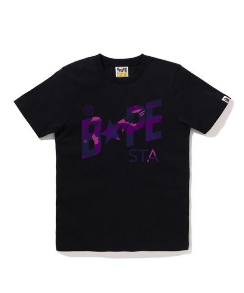 tシャツ COLOR CAMO BAPE STA LOGO TEE レディース