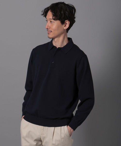 新品正規品 Stone  535B9 ウールニット ポロシャツ GLOBAL WORK セーター ニット ニットポロシャツ/Salon de GW/133387