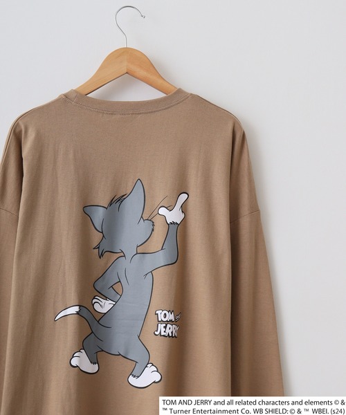 tシャツ Tom and Jerry Wide sleeve long-T / トムとジェリー オーバー