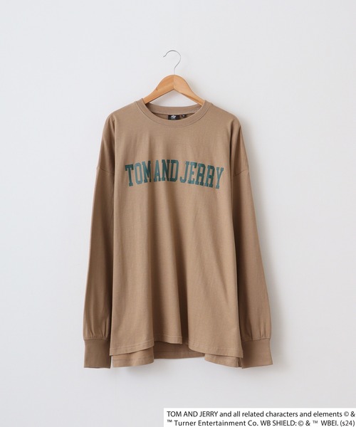 ジェリーロペス　ロングスリーブTシャツ tシャツ Tom and Jerry Wide sleeve long-T / トムとジェリー オーバー