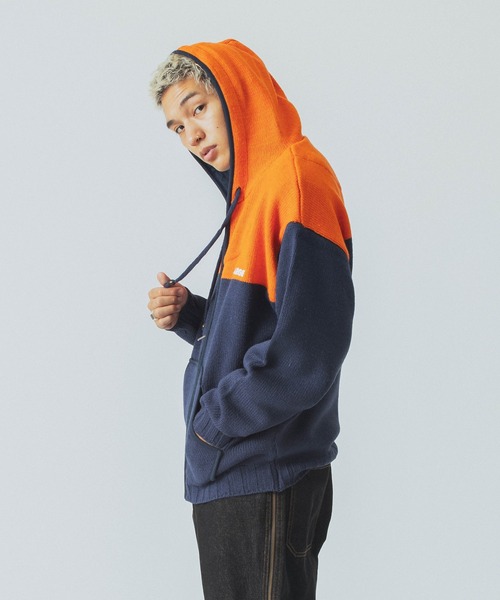 XLARGE セーター ニット ZIP UP HOODED KNIT メンズ レディース
