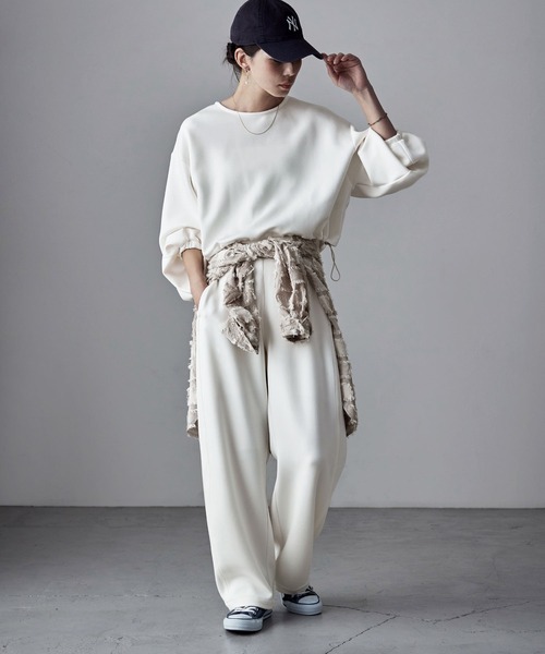 etoll. スウェットパンツ ジャージ ダンボールニットカーブパンツ