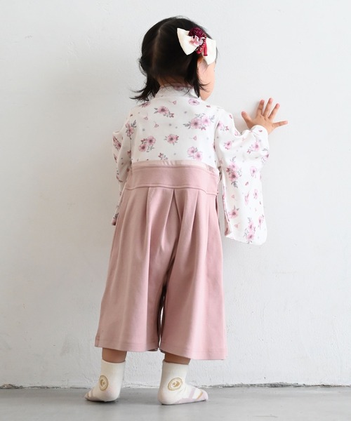 №15 ベビー袴ベビー着物 PUPPAPUPO 着物 ベビー 袴 ロンパース キッズ 子供 男の子