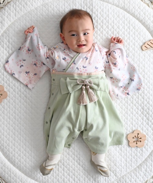 PUPPAPUPO（プッパプーポ） ベビー服 ロンパース ベビー 袴 ロンパース