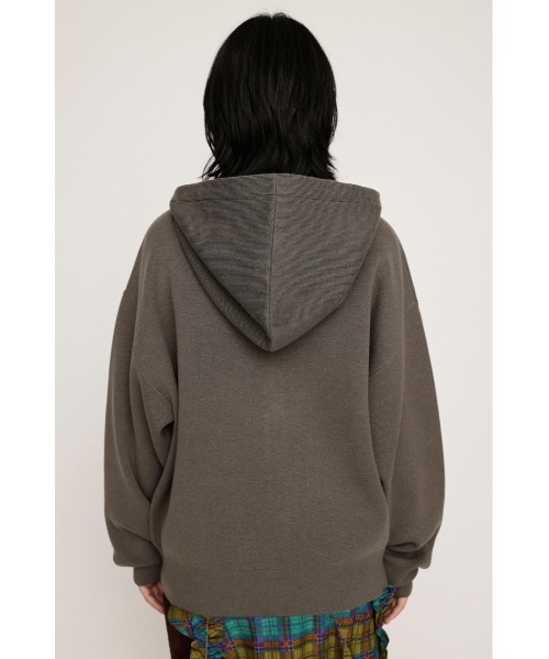 SLY（スライ） パーカー OVER KNIT HOODIE オーバー ニット フーディ