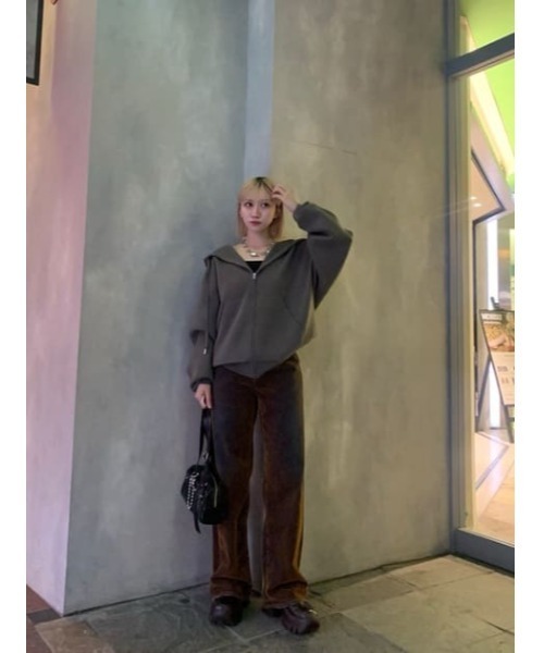 SLY パーカー OVER KNIT HOODIE オーバー ニット フーディ SLY パーカー OVER KNIT HOODIE オーバー ニット フーディ