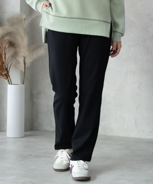 NAVY パンツ 「nAvy」モイストタッチストレートパンツ レディース