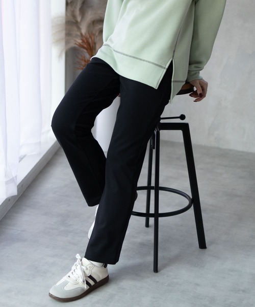 NAVY パンツ 「nAvy」モイストタッチストレートパンツ レディース