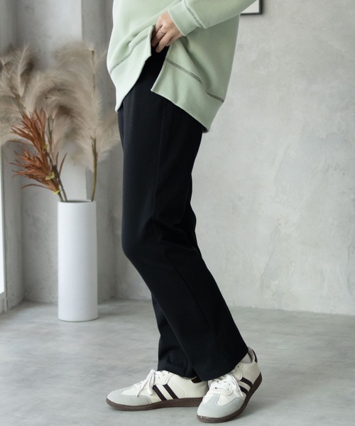 TBPR ネイビー ストレートパンツ L THREE FIFTY STANDARD（スリーフィフティースタンダード） スラックス