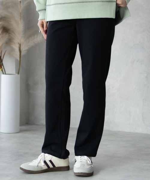 NAVY パンツ 「nAvy」モイストタッチストレートパンツ レディース