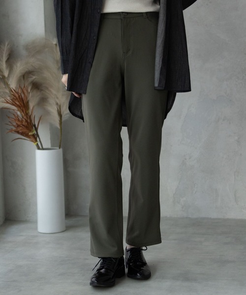 NAVY パンツ 「nAvy」モイストタッチストレートパンツ レディース