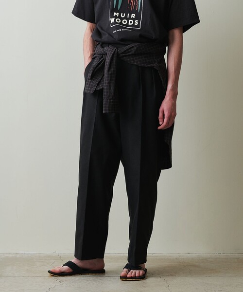 steven alanライトホップサック インツープリーツ ドレス トラウザーズ Steven Alan＞ ライトホップサック インツープリーツ ドレス