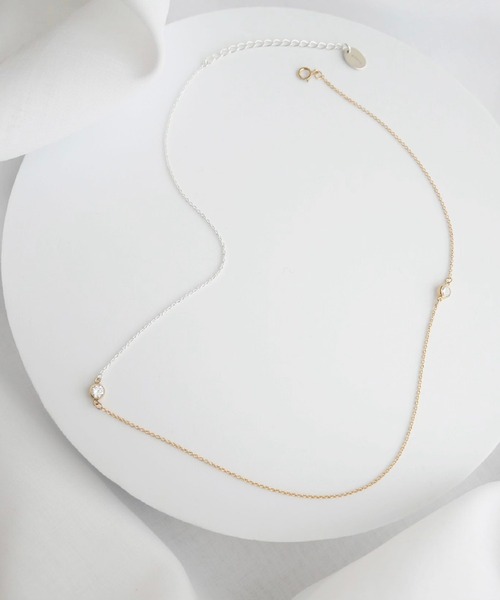 ネックレス ydotc jewelry シルバーゴールドネックレス　 レディースの画像