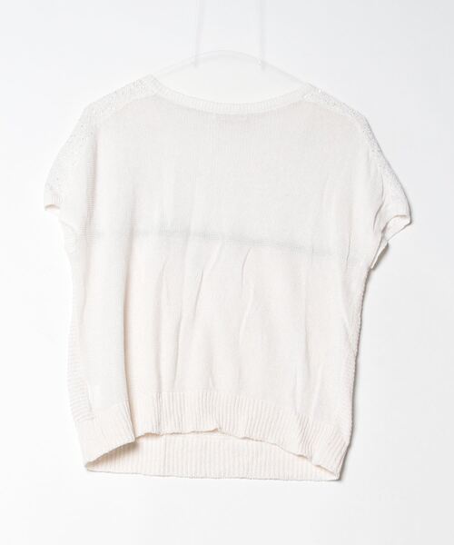 ballsey 半袖ニット オフホワイト Ballsey 「BALLSEY」 半袖ニット 38 ホワイト レディース