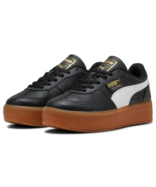 プーマ スニーカー パレルモ エレベータ レディース レザー 厚底 ブラック/ガム Puma PALERMO ELEVATA LTH PUMA（プーマ） スニーカー PUMA PALERMO ELEVATA LTH WNS（プーマ