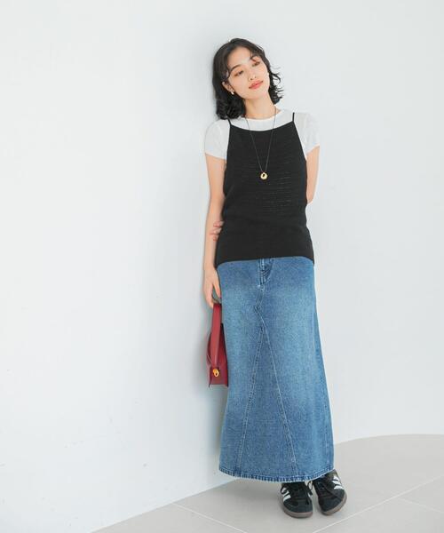 ニット セーター le CROCHET BACKPOINT TOP レディース : ZOZOTOWN