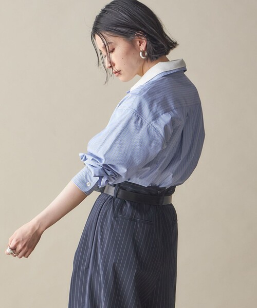 シップス（SHIPS）/SHIPS NINE CASE:〈洗濯機可能〉レギュラーカラー シャツ SHIPS（シップス） ブラウス シャツ SHIPS NINE CASE:「洗濯機可能