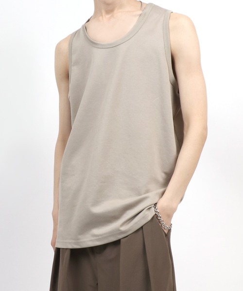 ANPAS（アンパス） タンクトップ Dry Ponte Fabric Long Tanktop