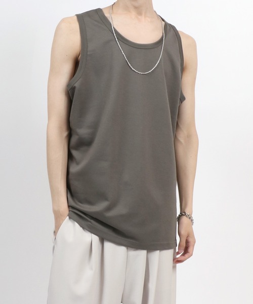 ANPAS（アンパス） タンクトップ Dry Ponte Fabric Long Tanktop