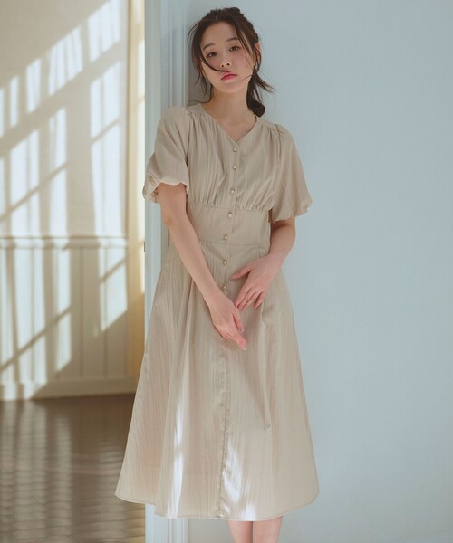 Feroux（フェルゥ） ワンピース 半袖 バルーンスリーブ ワンピース