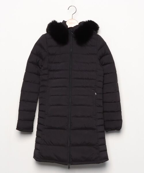 訳あり! DUVETICA ブラック ロングダウンジャケット size40(M) DUVETICA ブラック ロングダウンジャケット 40