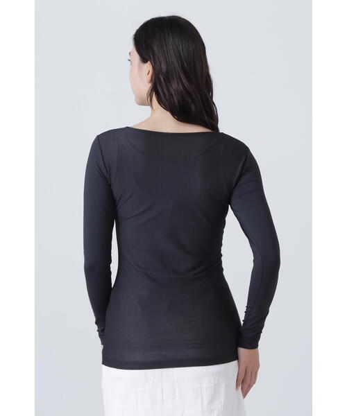 tシャツ 「St ANDREWS」ツインコットUV×SUNPROFITメッシュ長袖Uネックカットソー (WOMENS) レディース St ANDREWS tシャツ 「St ANDREWS」ツインコットUV×SUNPROFIT