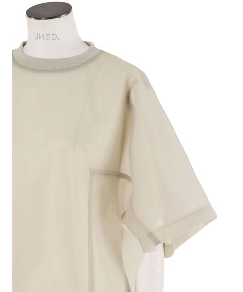 トップス UN3D. SEE THROUGH SHORT TOP UN3D.（アンスリード）の「SEE THROUGH SHORT TOP / シースルー