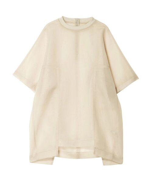 UN3D. tシャツ SHEER COCOON TOPS / シアーコクーントップス