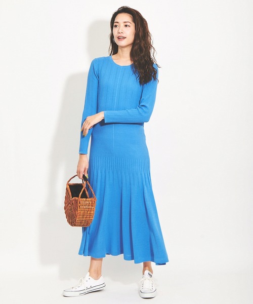 「The Virgnia」 長袖ワンピース FREE ブラウン レディース_画像5