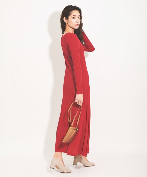 「The Virgnia」 長袖ワンピース FREE ブラウン レディース_画像7